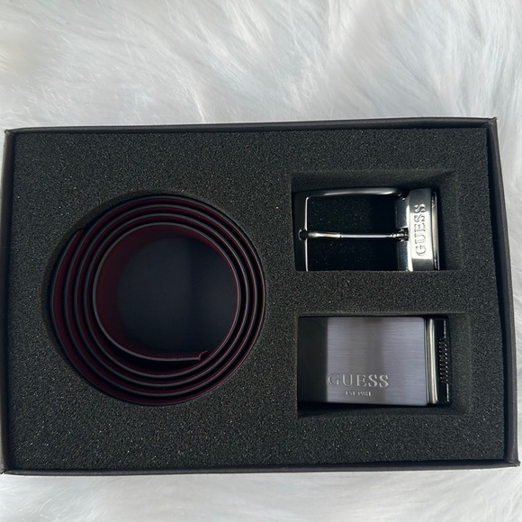 New GUESS Men's Adjustable/Reversible Belt SZ M - Picture 2 of 8